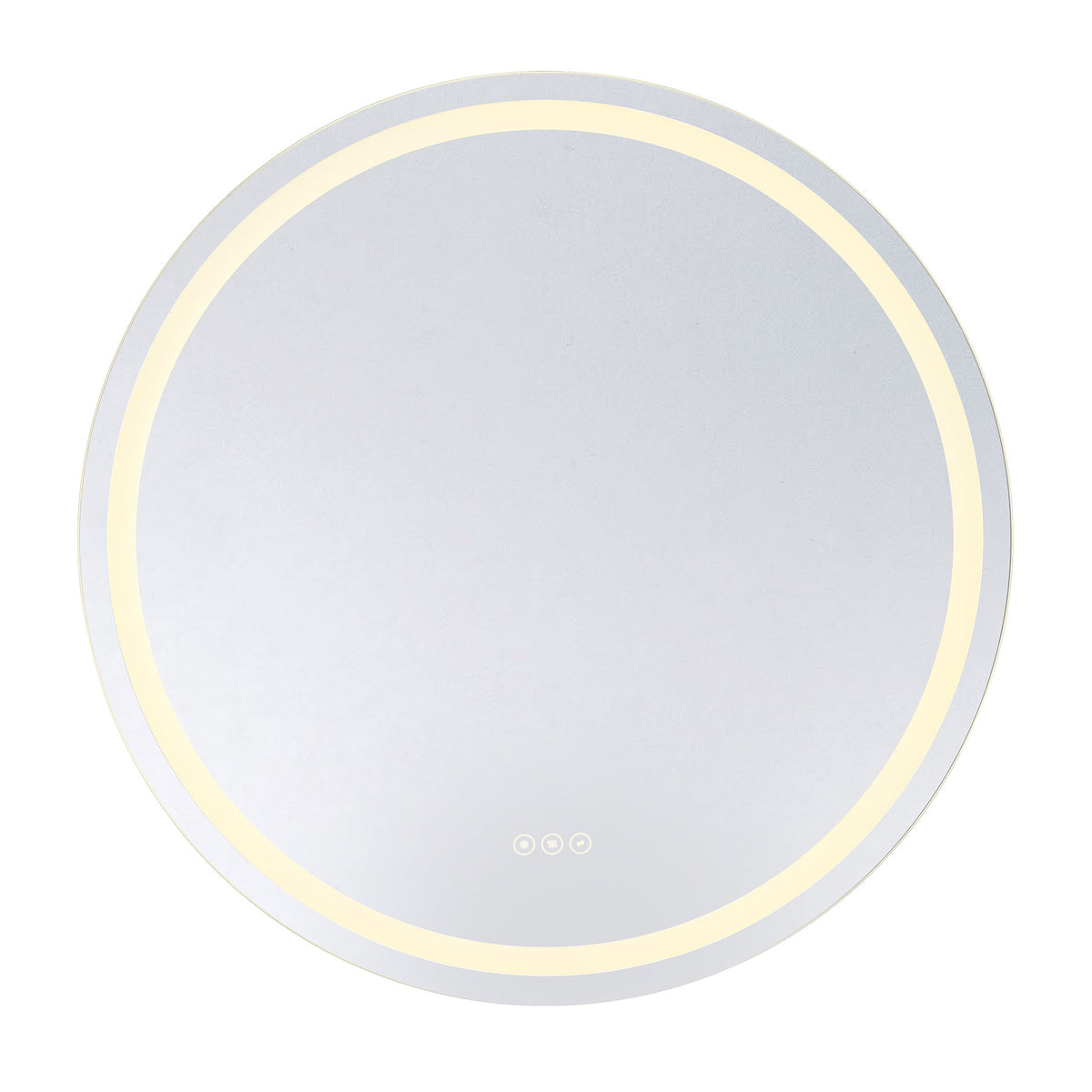 Beckett LED Round Frontlit and Backlit Mirror