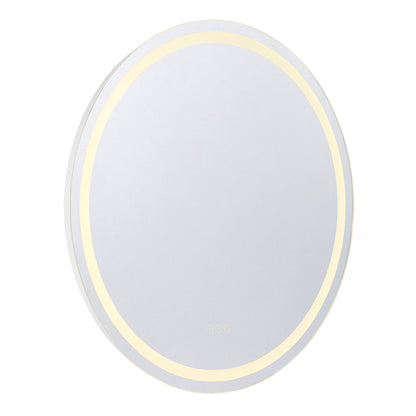 Beckett LED Round Frontlit and Backlit Mirror