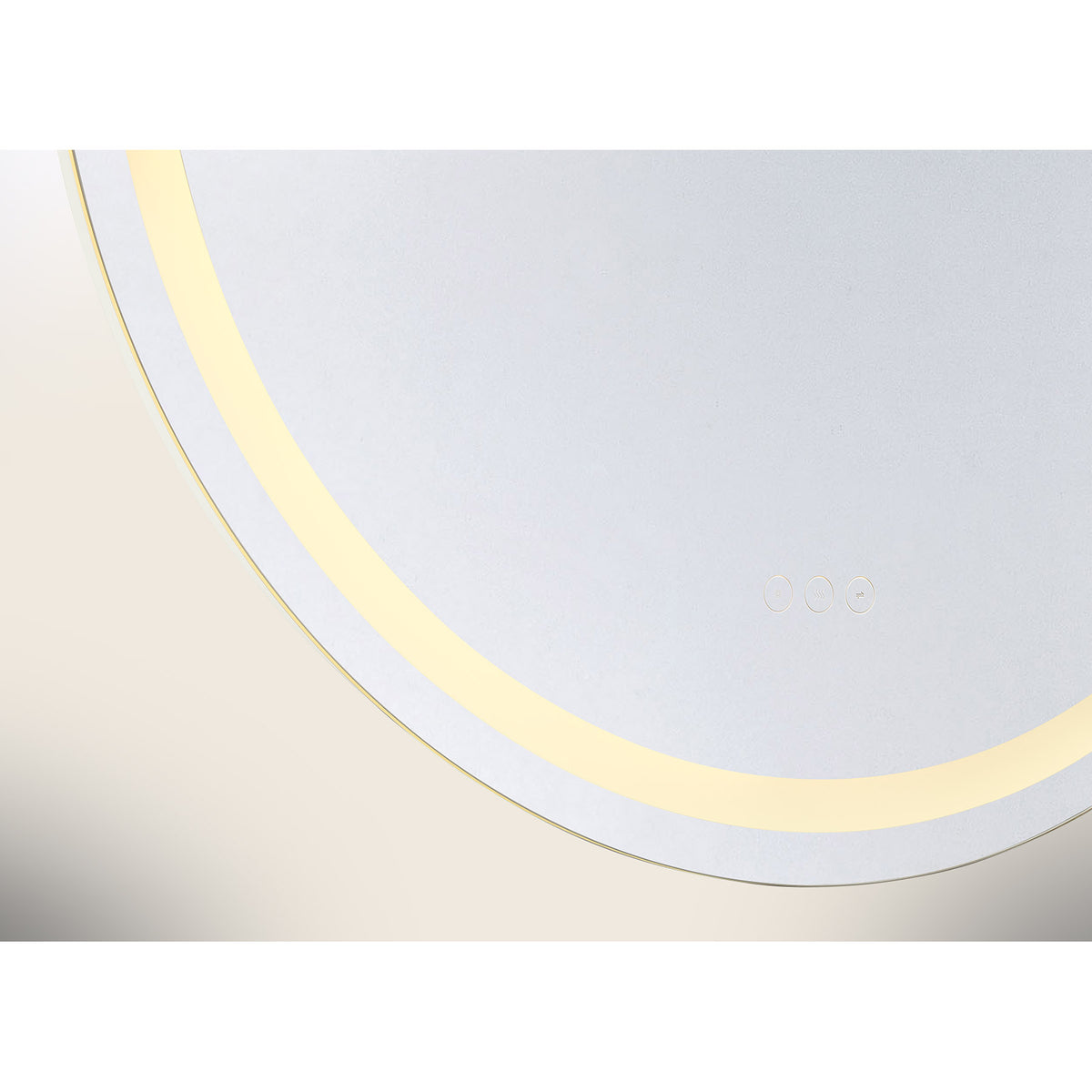 Beckett LED Round Frontlit and Backlit Mirror