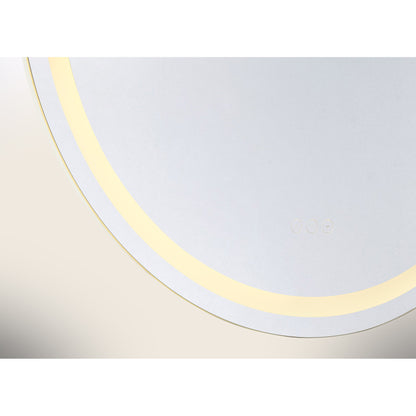Beckett LED Round Frontlit and Backlit Mirror