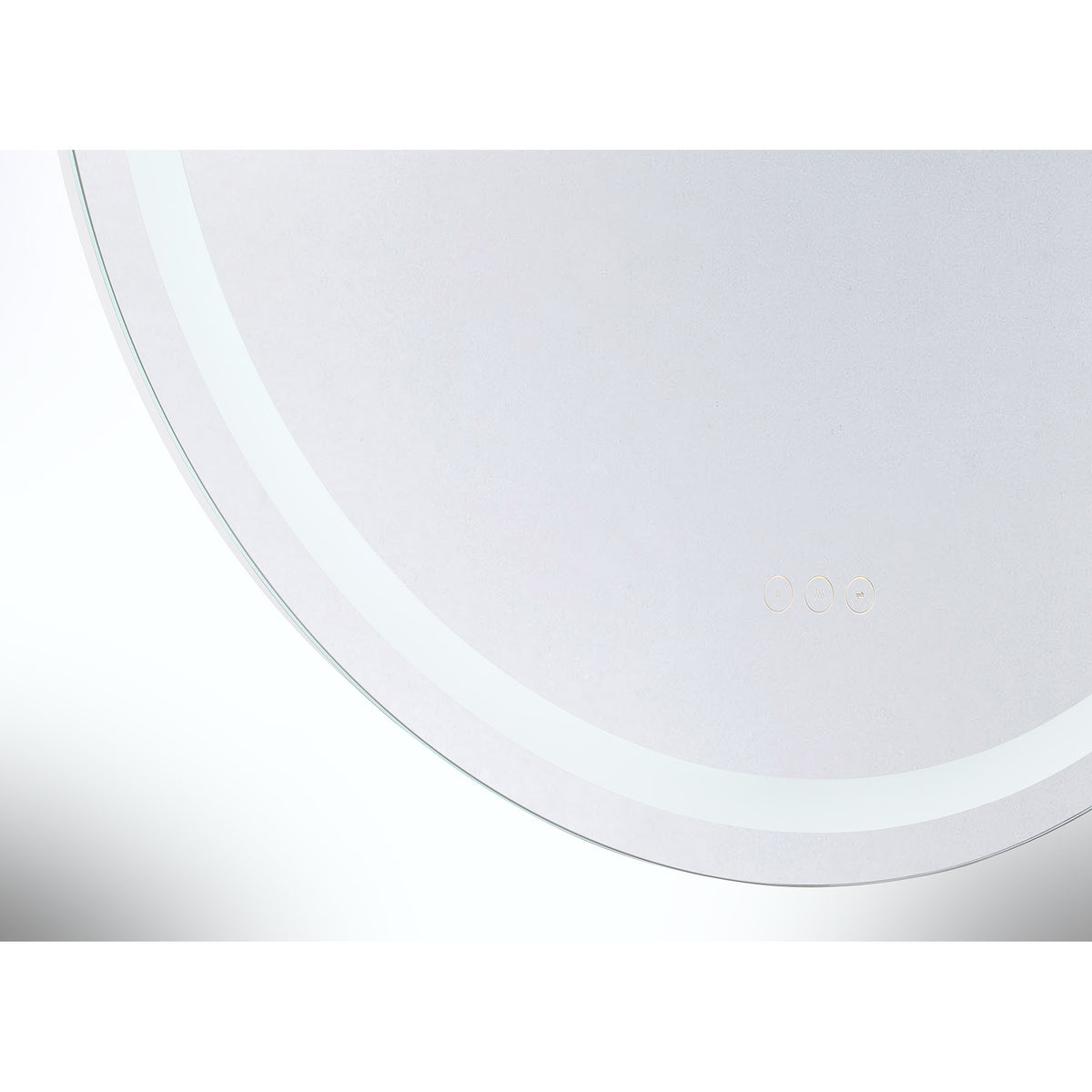 Beckett LED Round Frontlit and Backlit Mirror
