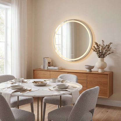 Savoy House Beckett LED Round Frontlit and Backlit Mirror - Default Title