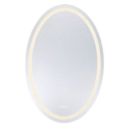 Beckett 24" x 36" LED Oval Frontlit and Backlit Mirror