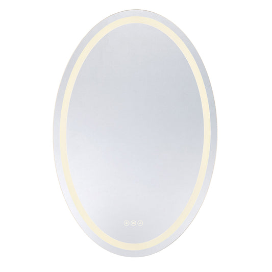 Beckett 24" x 36" LED Oval Frontlit and Backlit Mirror