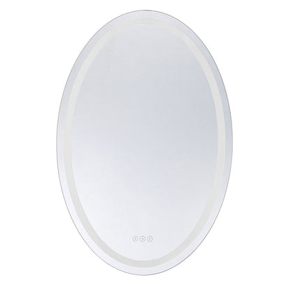 Beckett 24" x 36" LED Oval Frontlit and Backlit Mirror