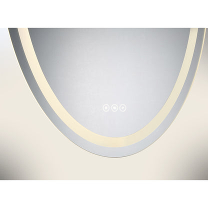 Beckett 24" x 36" LED Oval Frontlit and Backlit Mirror