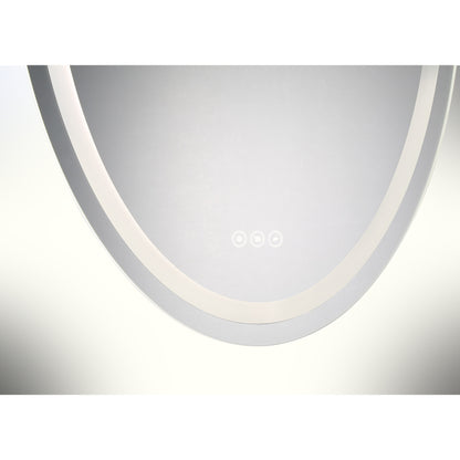 Beckett 24" x 36" LED Oval Frontlit and Backlit Mirror