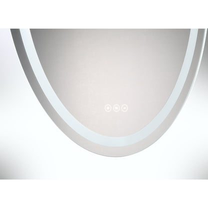 Beckett 24" x 36" LED Oval Frontlit and Backlit Mirror