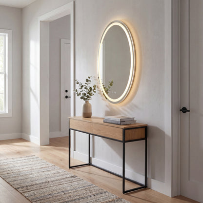Savoy House Beckett 24" x 36" LED Oval Frontlit and Backlit Mirror - Default Title