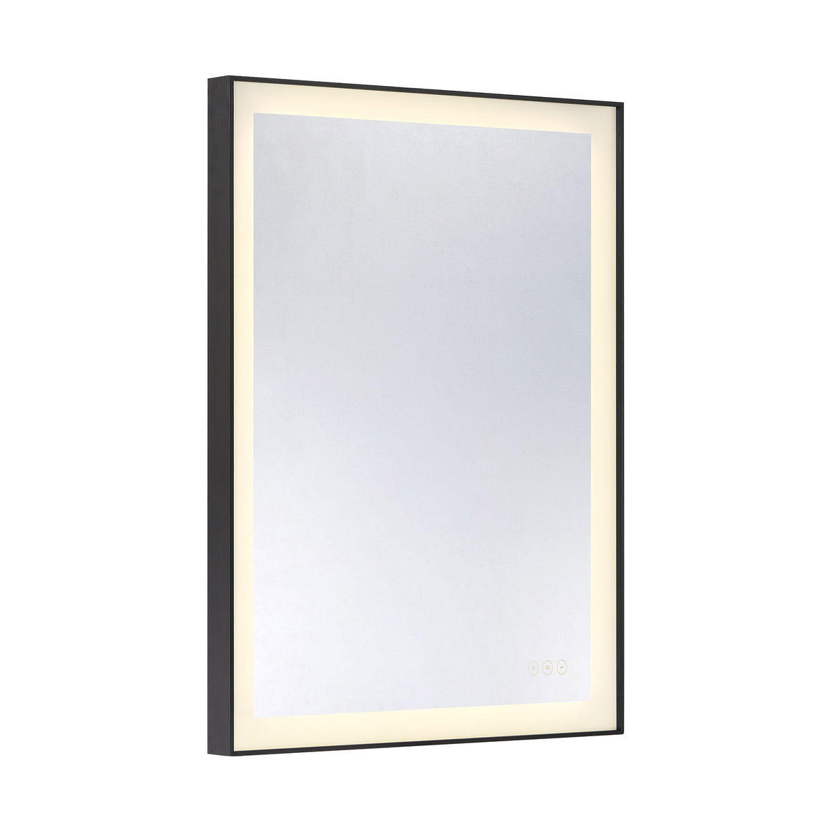 Savoy House Paulding 24" x 32" LED Rectangle Frontlit Mirror with Black Frame - alternate view