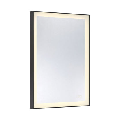 Savoy House Paulding 24" x 32" LED Rectangle Frontlit Mirror with Black Frame - alternate view
