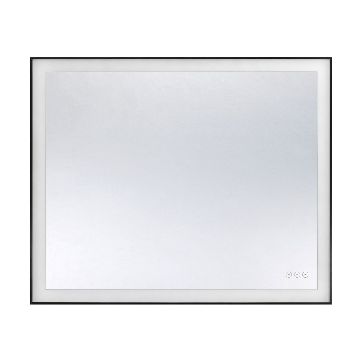Savoy House Paulding 30" x 36" LED Rectangle Frontlit Mirror with Black Frame - alternate view