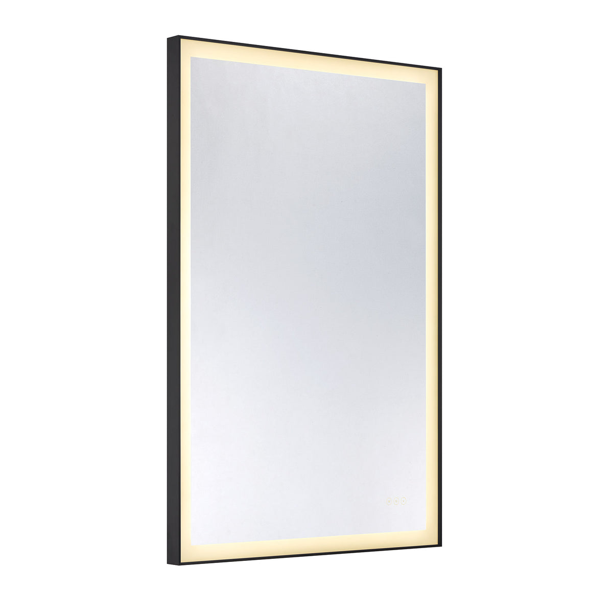 Savoy House Paulding 48" x 32" LED Rectangle Frontlit Mirror with Black Frame - alternate view