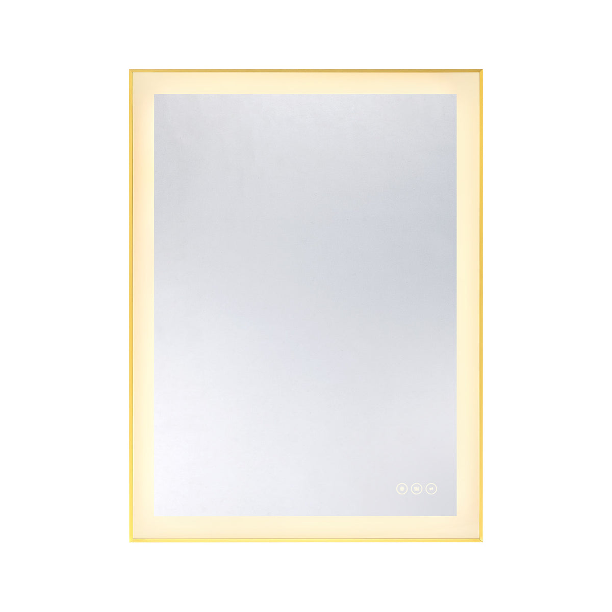 Savoy House Paulding 24" x 32" LED Rectangle Frontlit Mirror with Gold Frame