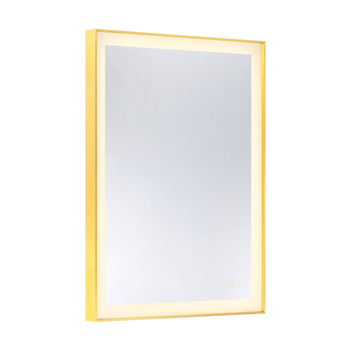 Savoy House Paulding 24" x 32" LED Rectangle Frontlit Mirror with Gold Frame - alternate view