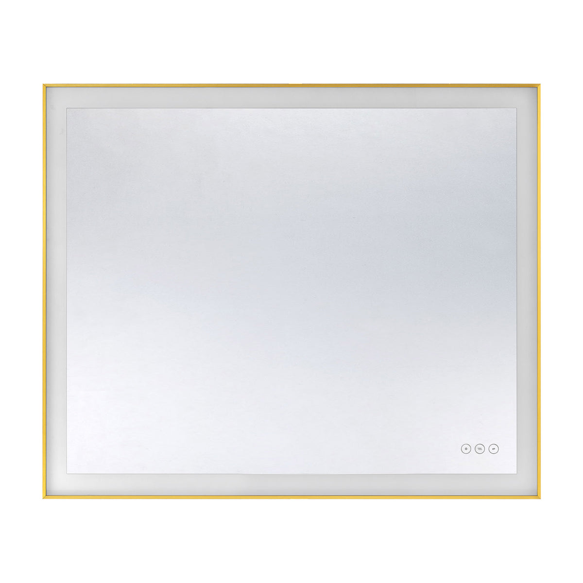 Savoy House Paulding 30" x 36" LED Rectangle Frontlit Mirror with Gold Frame - alternate view