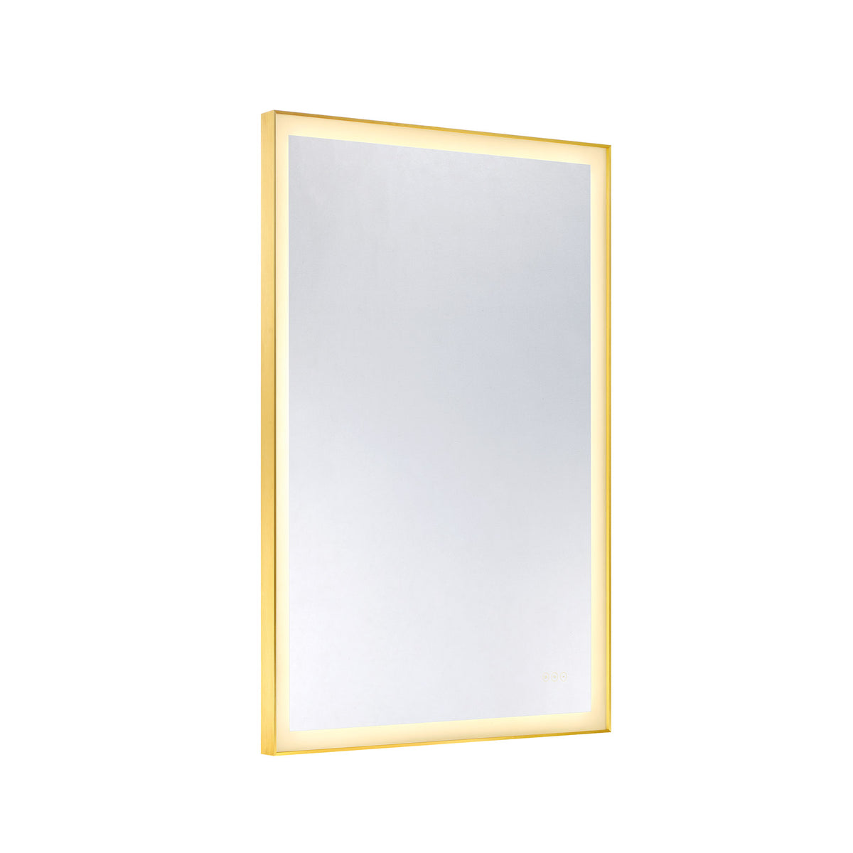 Savoy House Paulding 48" x 32" LED Rectangle Frontlit Mirror with Gold Frame - alternate view