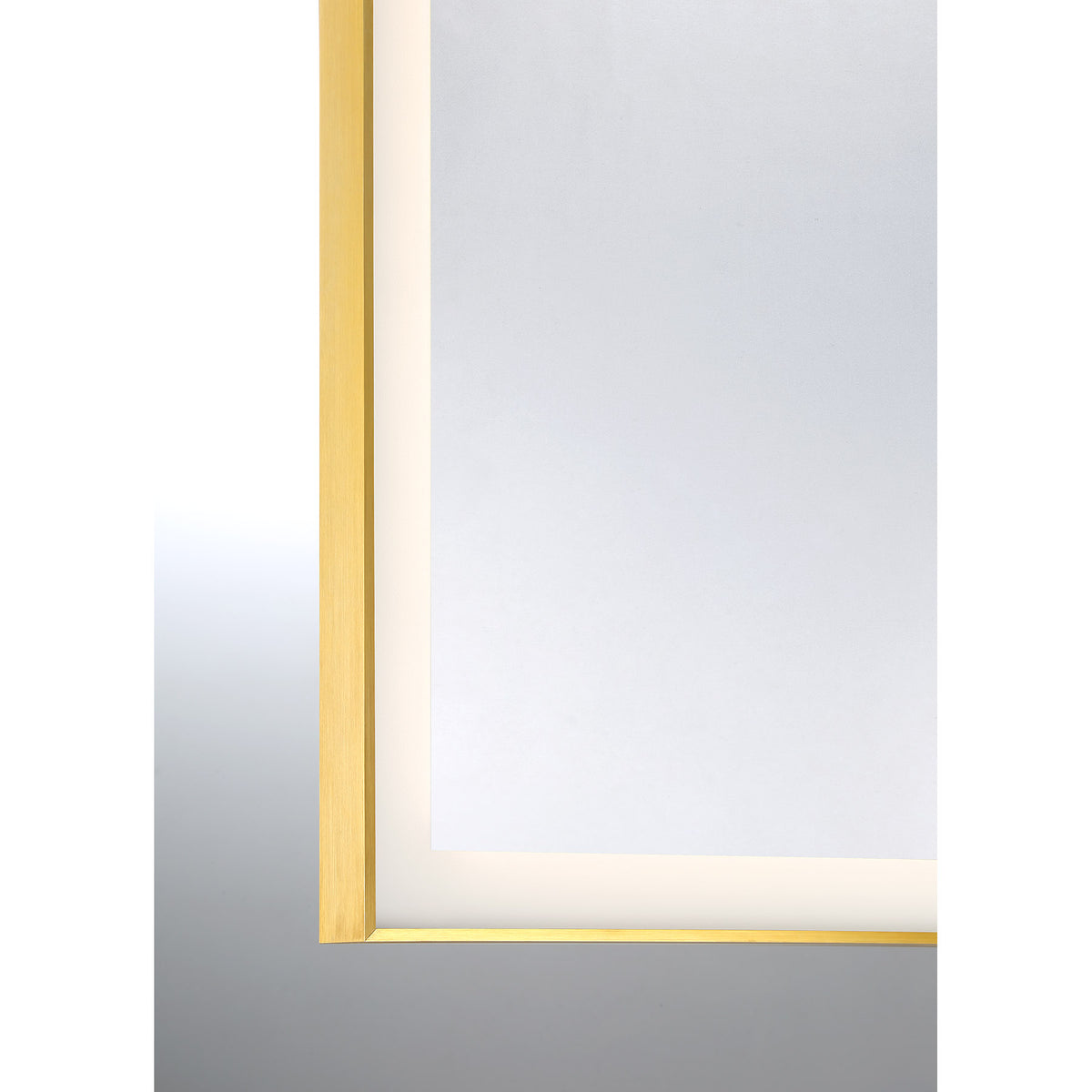 Savoy House Paulding 48" x 32" LED Rectangle Frontlit Mirror with Gold Frame - alternate view