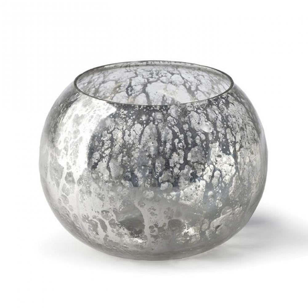Regina Andrew Votive Bowl Blue, Antique Mercury