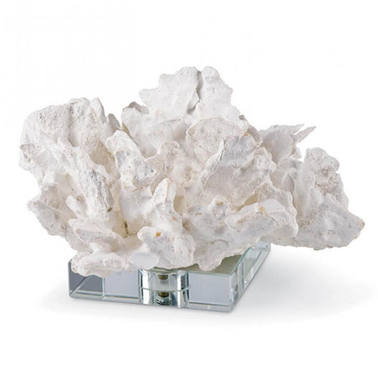 Regina Andrew Flower Coral On Crystal Base White
