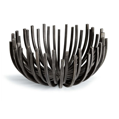 Regina Andrew Webbed Bowl Circle Black, Blackened Iron