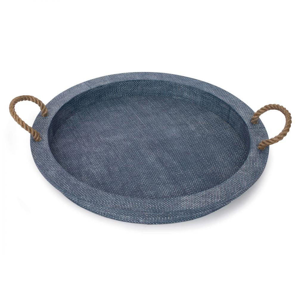 Regina Andrew Aegean Serving Tray Blue, Indigo