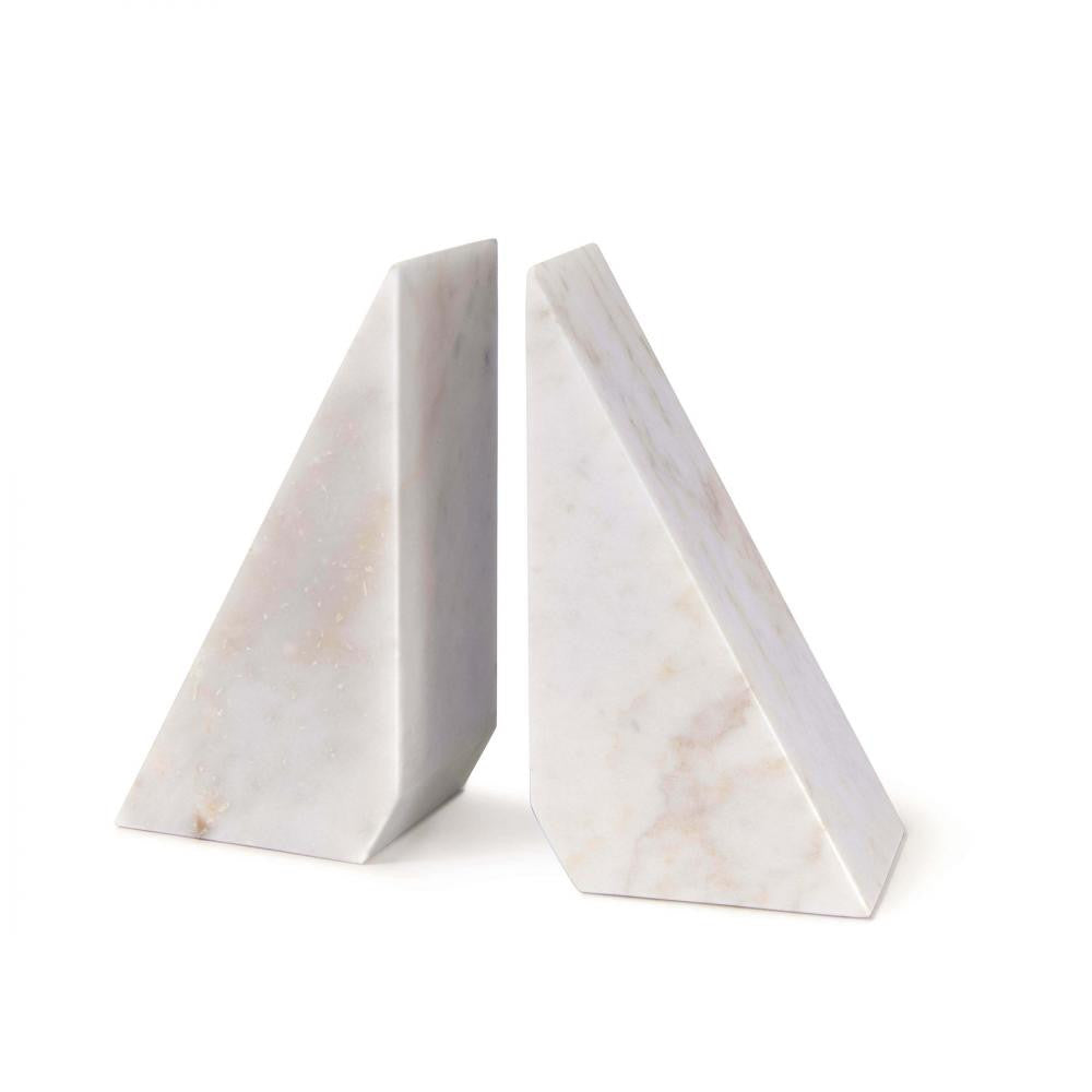 Regina Andrew Othello Marble Bookends White
