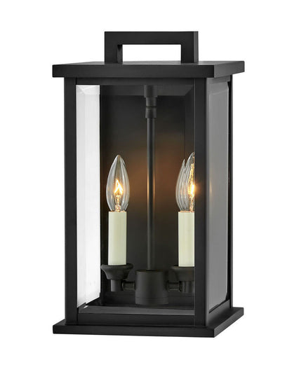 Hinkley Weymouth Outdoor Wall Lantern Aluminum, Black