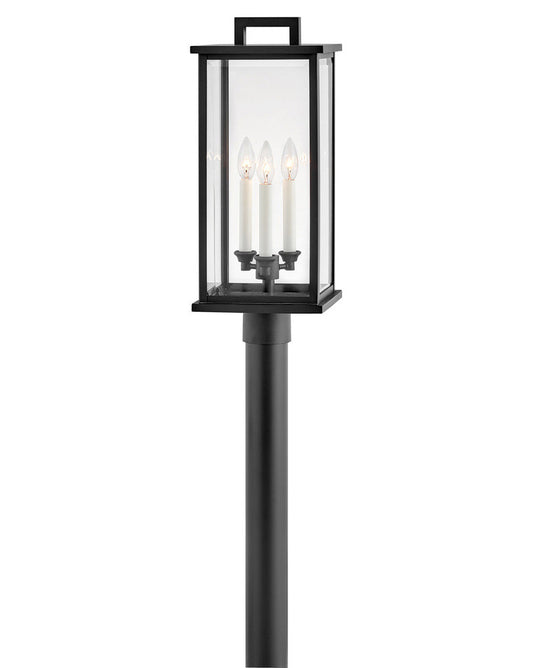 Hinkley Weymouth Post Mount Light Aluminum, Black