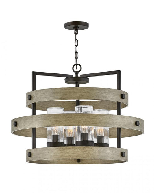 Hinkley Riverwood Outdoor Chandelier Warm Bronze