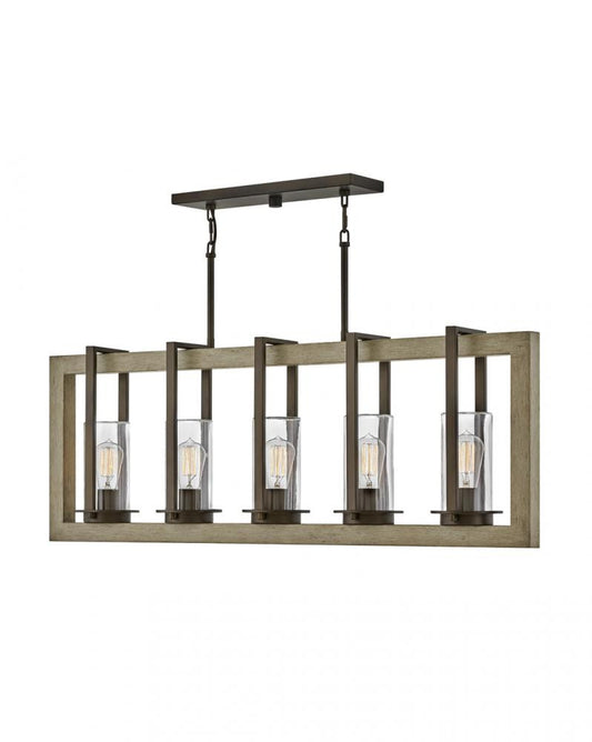 Hinkley Riverwood Outdoor Chandelier Aluminum, Bronze, Warm Bronze