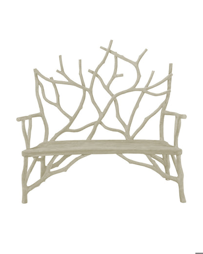 Elwynn Bench, Faux Bois, 54"W, Currey and Company 2009