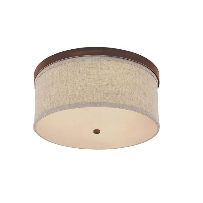 Midtown 3-Light Flush Mount - Burnished Bronze