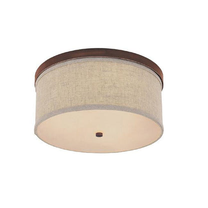 Midtown 3-Light Flush Mount - Burnished Bronze