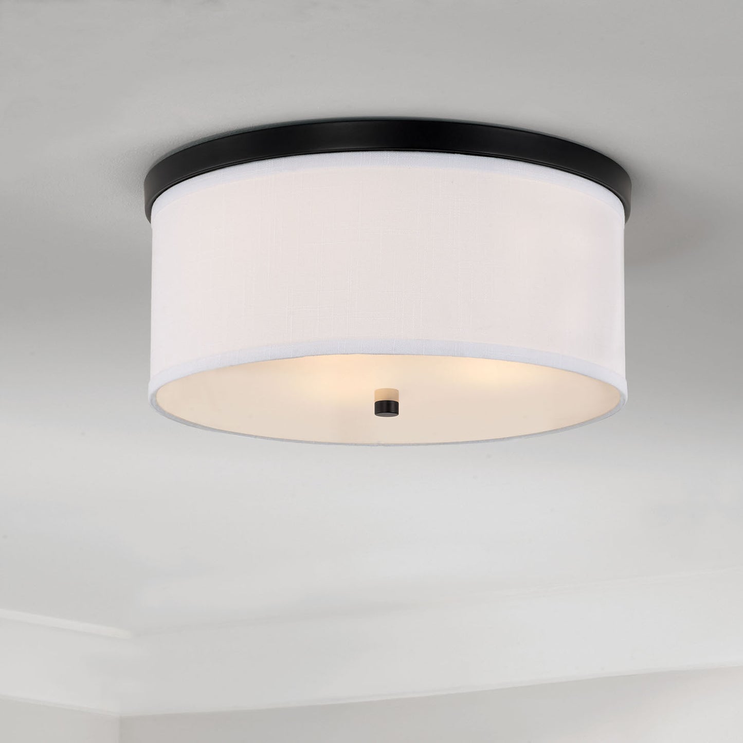Capital Midtown Flush Mount, Aged Brass, 15.75"W