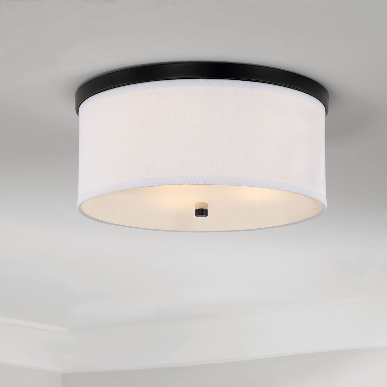 Capital Midtown Flush Mount, Aged Brass, 15.75"W