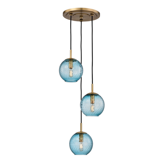 Hudson Valley Rousseau Pendant Aged Brass