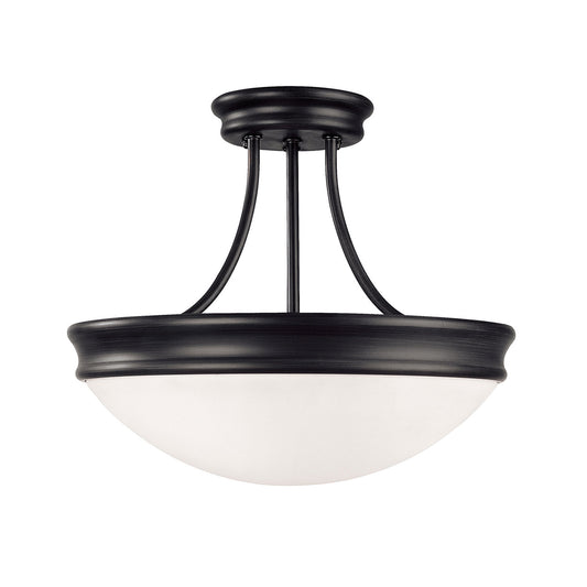 Capital Hansen Semi-Flush Mount Matte Black