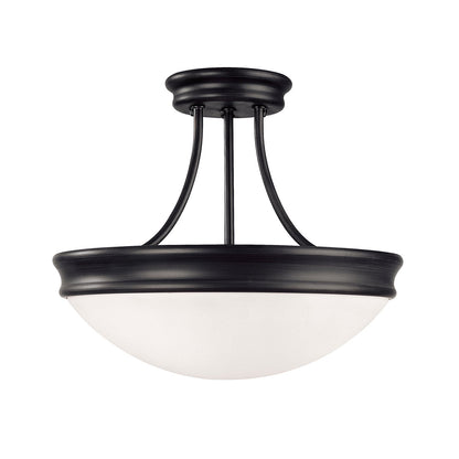 Capital Hansen Semi-Flush Mount Matte Black