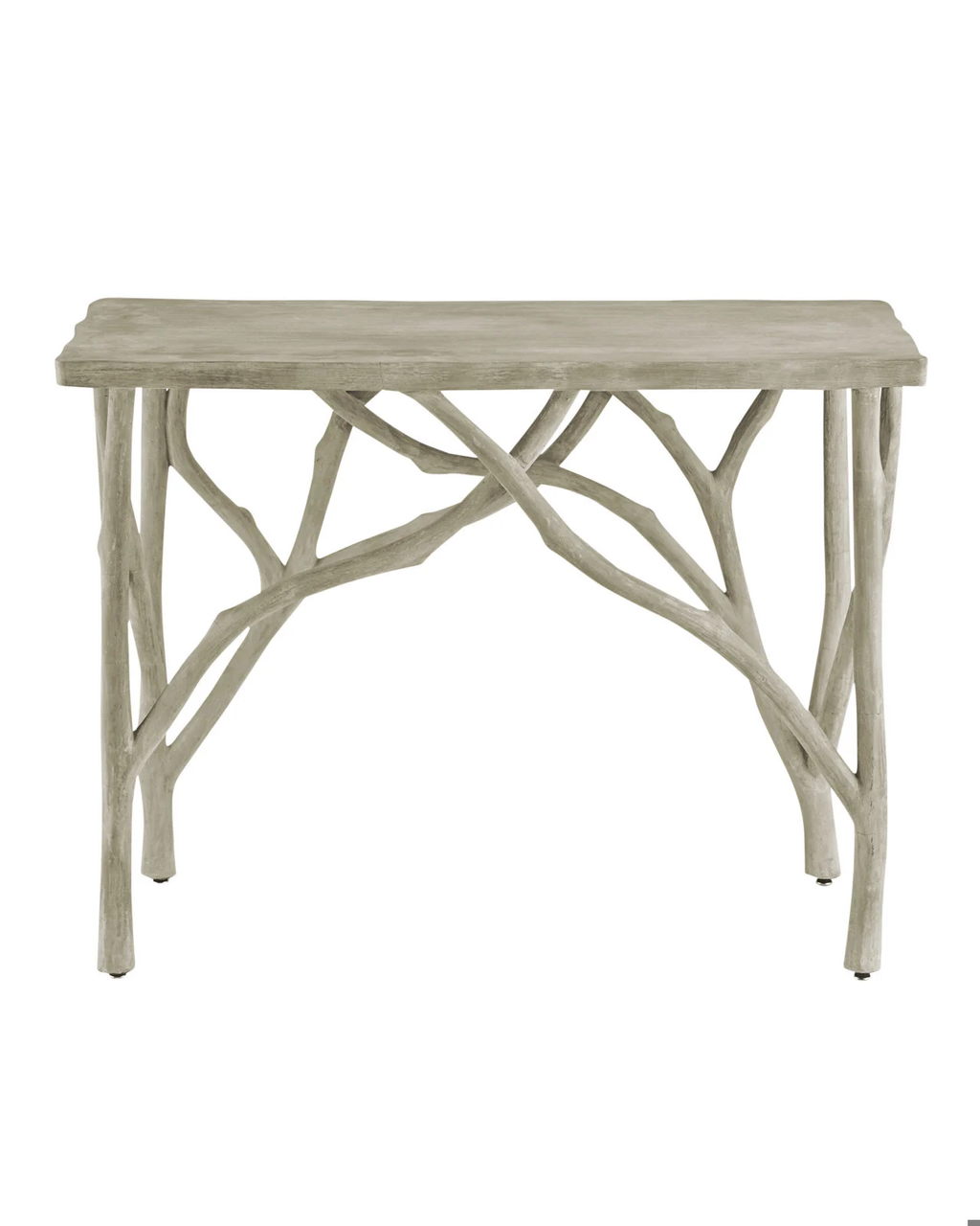 Creekside Console Table, Brown Portland, Faux Bois, 32"H, Currey and Company 2037
