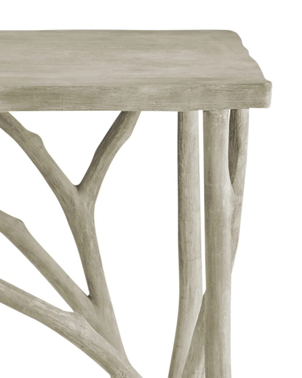 Creekside Console Table, Brown Portland, Faux Bois, 32"H, Currey and Company 2037