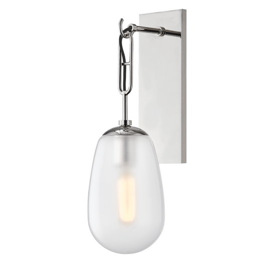 Hudson Valley Bruckner Wall Sconce Polished Nickel