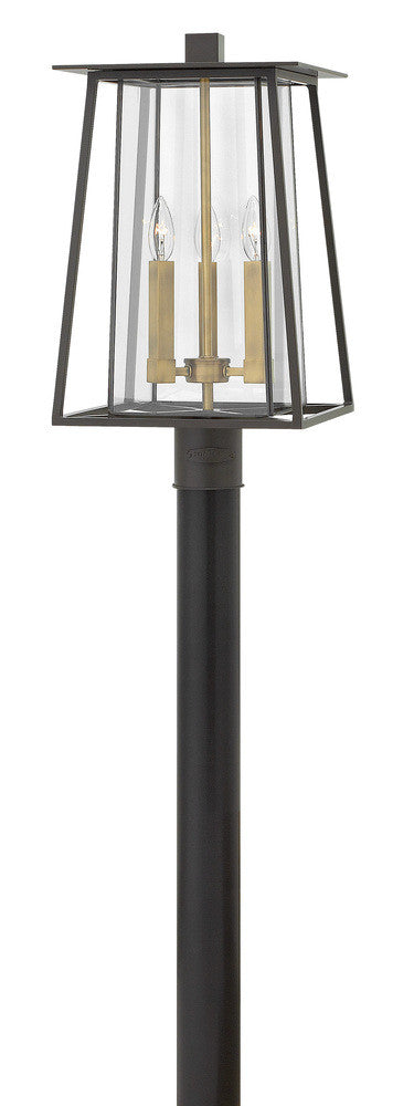 Hinkley Walker Outdoor Post Top or Pier Mount Lantern Buckeye Bronze