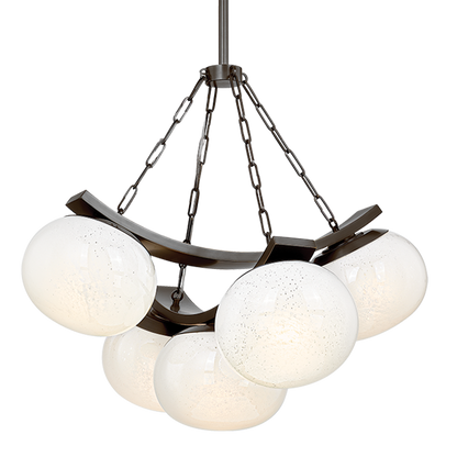 Hudson Valley Duxbury 5-Light Chandelier Distressed Bronze