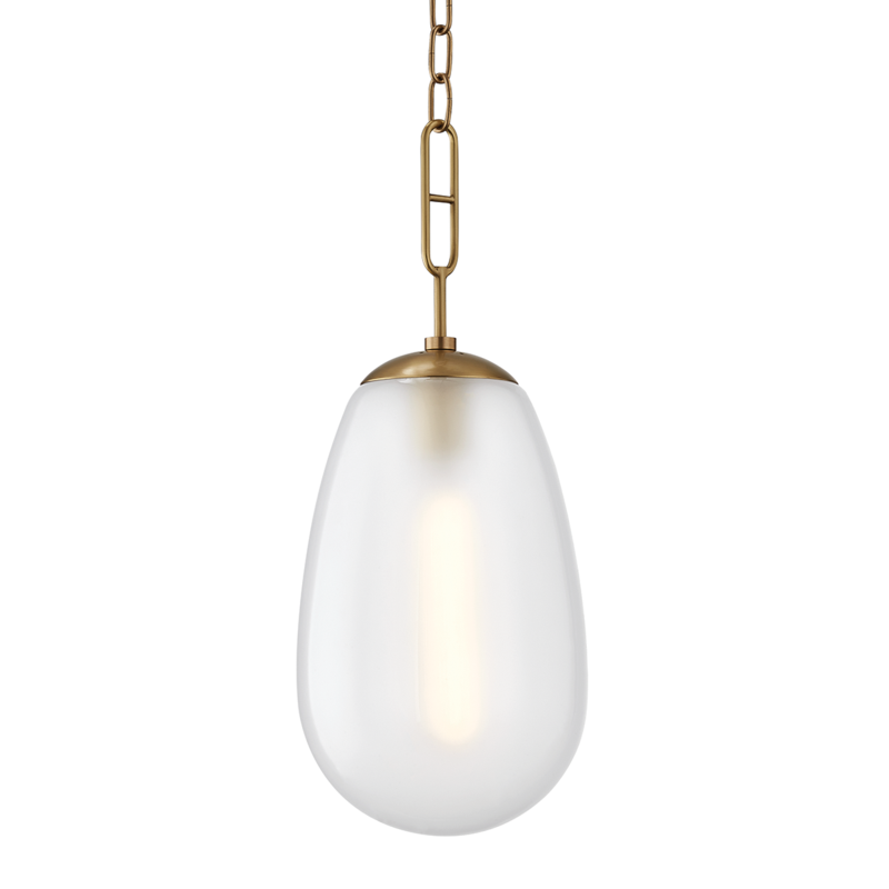 Hudson Valley Bruckner Pendant Aged Brass