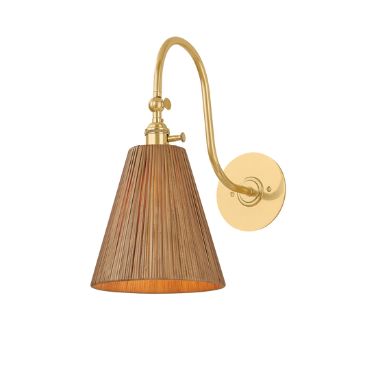 Hudson Valley Ruthin Wall Sconce Aged Brass