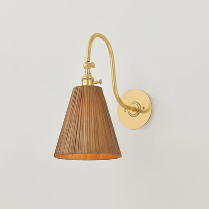 Hudson Valley Ruthin Wall Sconce Aged Brass detail view 2