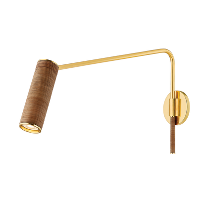 Hudson Valley Narragansett Wall Sconce Aged Brass