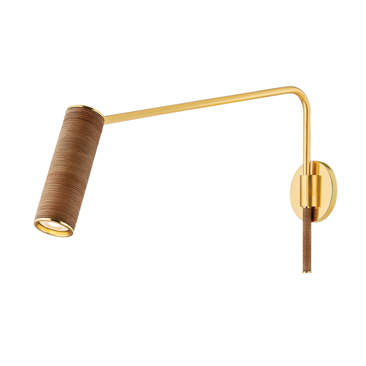 Hudson Valley Narragansett Wall Sconce Aged Brass