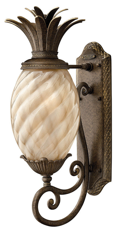 Hinkley Plantation Outdoor Wall Mount Lantern Pearl Bronze
